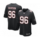 Men's Atlanta Falcons #96 Tyeler Davison Game Black Alternate Football Jersey