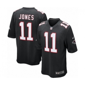 Men's Nike Atlanta Falcons #11 Julio Jones Game Black Alternate NFL Jersey