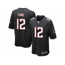 Men's Nike Atlanta Falcons #12 Mohamed Sanu Game Black Alternate NFL Jersey