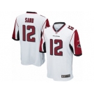 Men's Nike Atlanta Falcons #12 Mohamed Sanu Game White NFL Jersey