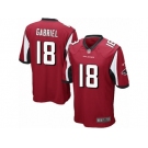 Men's Nike Atlanta Falcons #18 Taylor Gabriel Game Red Team Color NFL Jersey