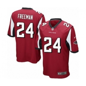 Men's Nike Atlanta Falcons #24 Devonta Freeman Game Red Team Color NFL Jersey