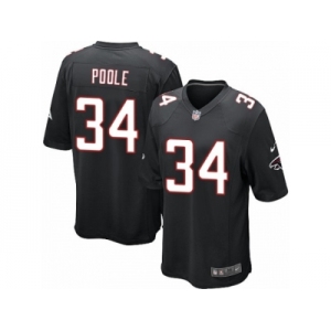Men's Nike Atlanta Falcons #34 Brian Poole Game Black Alternate NFL Jersey