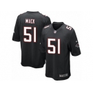 Men's Nike Atlanta Falcons #51 Alex Mack Game Black Alternate NFL Jersey