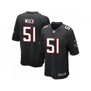 Men's Nike Atlanta Falcons #51 Alex Mack Game Black Alternate NFL Jersey