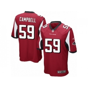 Men's Nike Atlanta Falcons #59 De'Vondre Campbell Game Red Team Color NFL Jersey