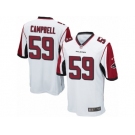 Men's Nike Atlanta Falcons #59 De'Vondre Campbell Game White NFL Jersey