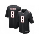 Men's Nike Atlanta Falcons #8 Matt Schaub Game Black Alternate NFL Jersey