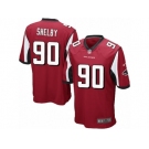 Men's Nike Atlanta Falcons #90 Derrick Shelby Game Red Team Color NFL Jersey