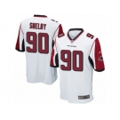 Men's Nike Atlanta Falcons #90 Derrick Shelby Game White NFL Jersey