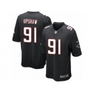 Men's Nike Atlanta Falcons #91 Courtney Upshaw Game Black Alternate NFL Jersey