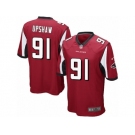 Men's Nike Atlanta Falcons #91 Courtney Upshaw Game Red Team Color NFL Jersey