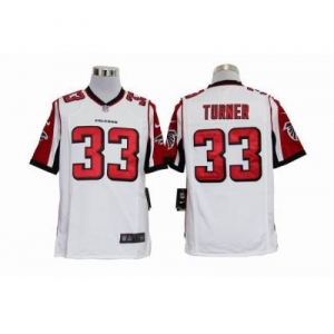 nike nfl jerseys atlanta falcons #33 turner white Game Jerseys