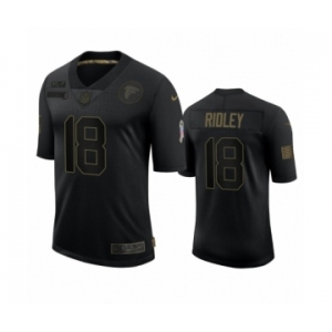 Atlanta Falcons #18 Calvin Ridley Black 2020 Salute to Service Limited Jersey