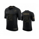 Atlanta Falcons #21 Deion Sanders Black 2020 Salute to Service Limited Jersey