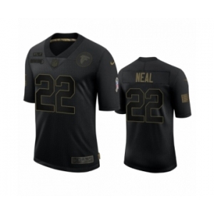 Atlanta Falcons #22 Keanu Neal Black 2020 Salute to Service Limited Jersey