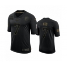 Atlanta Falcons #7 Younghoe Koo Black 2020 Salute to Service Limited Jersey