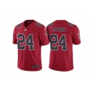 Men Atlanta Falcons #24 Devonta Freeman Red Color Rush Limited Jersey