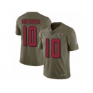 Men Nike Atlanta Falcons #10 Steve Bartkowski Limited Olive 2017 Salute to Service NFL Jersey