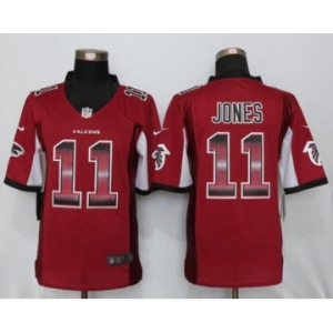 Men Nike Atlanta Falcons #11 Julio Jones Red Strobe Limited Jersey