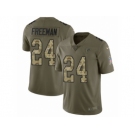 Men Nike Atlanta Falcons #24 Devonta Freeman Limited Olive Camo 2017 Salute to Service NFL Jersey