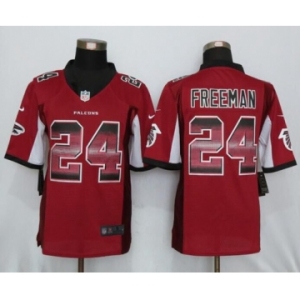 Men Nike Atlanta Falcons #24 Devonta Freeman Red Strobe Limited Jersey