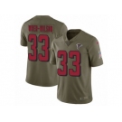 Men Nike Atlanta Falcons #33 Blidi Wreh-Wilson Limited Olive 2017 Salute to Service NFL Jerseys