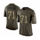 Men Nike Atlanta Falcons #71 Kroy Biermann Limited Green Salute to Service NFL Jersey