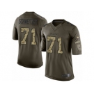 Men Nike Atlanta Falcons #71 Wes Schweitzer Limited Green Salute to Service NFL Jersey