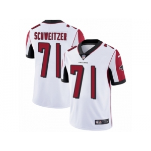 Men Nike Atlanta Falcons #71 Wes Schweitzer White Vapor Untouchable Limited Player NFL Jersey