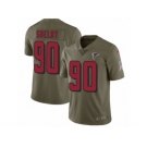 Men Nike Atlanta Falcons #90 Derrick Shelby Limited Olive 2017 Salute to Service NFL Jersey