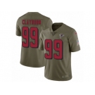 Men Nike Atlanta Falcons #99 Adrian Clayborn Limited Olive 2017 Salute to Service NFL Jersey