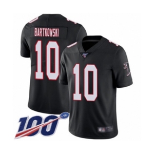 Men's Atlanta Falcons #10 Steve Bartkowski Black Alternate Vapor Untouchable Limited Player 100th Season Football Jersey