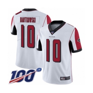 Men's Atlanta Falcons #10 Steve Bartkowski White Vapor Untouchable Limited Player 100th Season Football Jersey