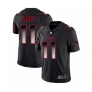 Men's Atlanta Falcons #11 Julio Jones Black Smoke Fashion Limited Jersey