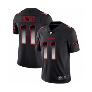 Men's Atlanta Falcons #11 Julio Jones Black Smoke Fashion Limited Jersey