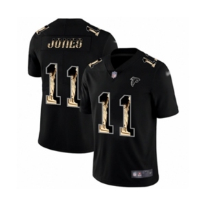 Men's Atlanta Falcons #11 Julio Jones Limited Black Statue of Liberty Football Jersey