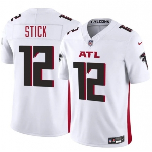 Men's Atlanta Falcons #12 Easton Stick White 2025 F.U.S.E. Vapor Untouchable Limited Football Stitched Jersey