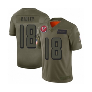 Men's Atlanta Falcons #18 Calvin Ridley Limited Camo 2019 Salute to Service Football Jersey