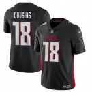 Men's Atlanta Falcons #18 Kirk Cousins Black Vapor Untouchable Limited Football Stitched Jersey