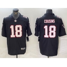 Men's Atlanta Falcons #18 Kirk Cousins Black Vapor Untouchable Limited Football Stitched Jerseys