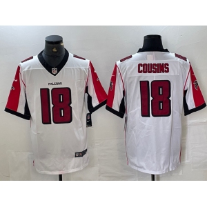 Men's Atlanta Falcons #18 Kirk Cousins New White Vapor Untouchable Limited Stitched Jersey