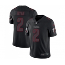 Men's Atlanta Falcons #2 Matt Ryan Limited Black Rush Impact Football Jersey