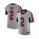 Men's Atlanta Falcons #2 Matt Ryan Limited Silver Inverted Legend Football Jersey