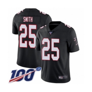 Men's Atlanta Falcons #25 Ito Smith Black Alternate Vapor Untouchable Limited Player 100th Season Football Jersey