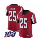 Men's Atlanta Falcons #25 Ito Smith Red Team Color Vapor Untouchable Limited Player 100th Season Football Jersey