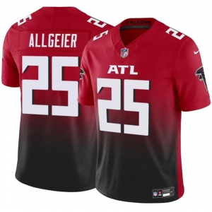 Men's Atlanta Falcons #25 Tyler Allgeier Red Black 2024 F.U.S.E. Vapor Untouchable Limited Football Stitched Jersey