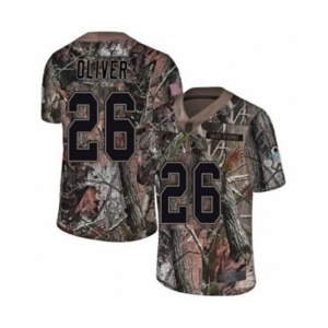 Men's Atlanta Falcons #26 Isaiah Oliver Limited Camo Rush Realtree Football Jersey