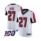 Men's Atlanta Falcons #27 Damontae Kazee White Vapor Untouchable Limited Player 100th Season Football Jersey