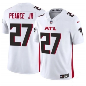 Men's Atlanta Falcons #27 James Pearce Jr White 2025 Draft F.U.S.E. Vapor Untouchable Limited Football Stitched Jersey